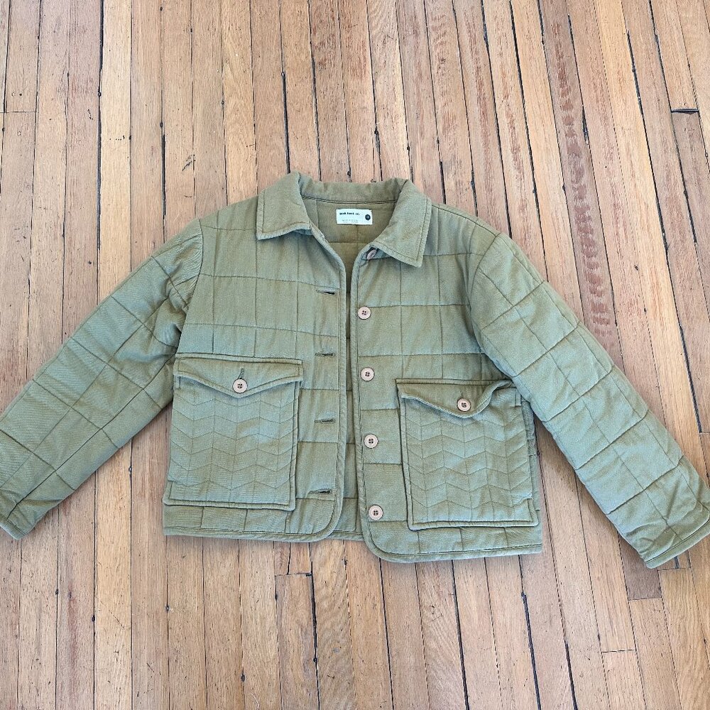 Back Beat Co. Olive Organic Puffer Jacket